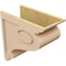 Ekena Millwork 10"W x 20"D x 20"H Classic Scroll Rough Cedar Woodgrain TimberThane Corbel, Primed Tan CORUR10X20X20SCRRCPR - alternate 4
